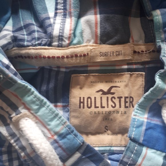Hollister Hooded button up shirt, Surf style, Sz.S - Picture 8 of 8